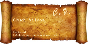 Chudi Vilmos névjegykártya